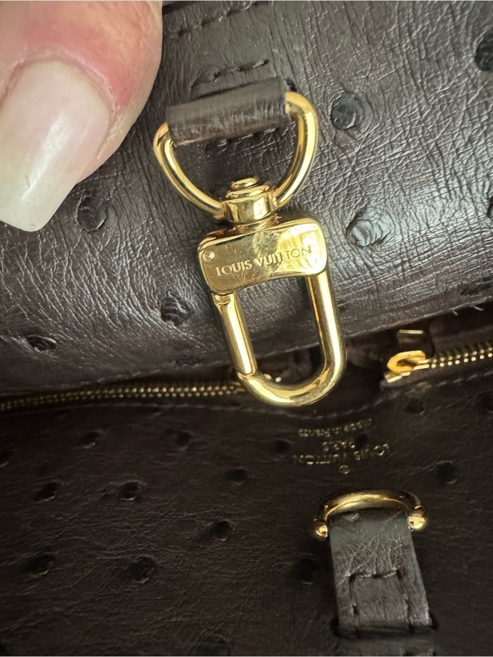 AUTHENTIC Louis Vuitton Monogram Quilted Satchel with Burgundy Handles - Picture 7 of 12